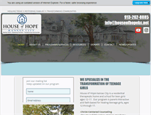 Tablet Screenshot of houseofhopekc.net